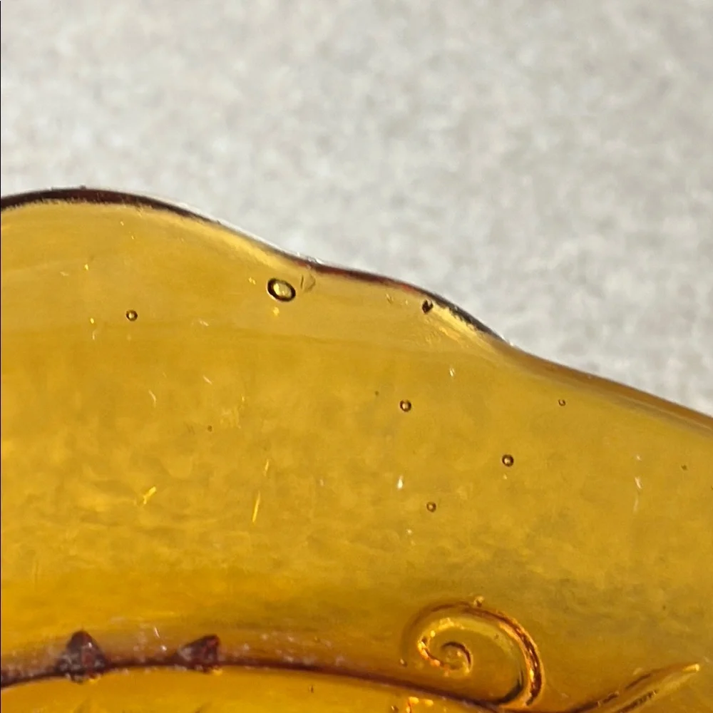 Amber Glass Serving Bowl - Picture 13 of 13